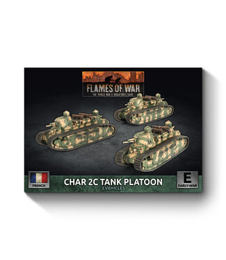 Flames of War PRE-ORDER: Char 2C Tank Platoon