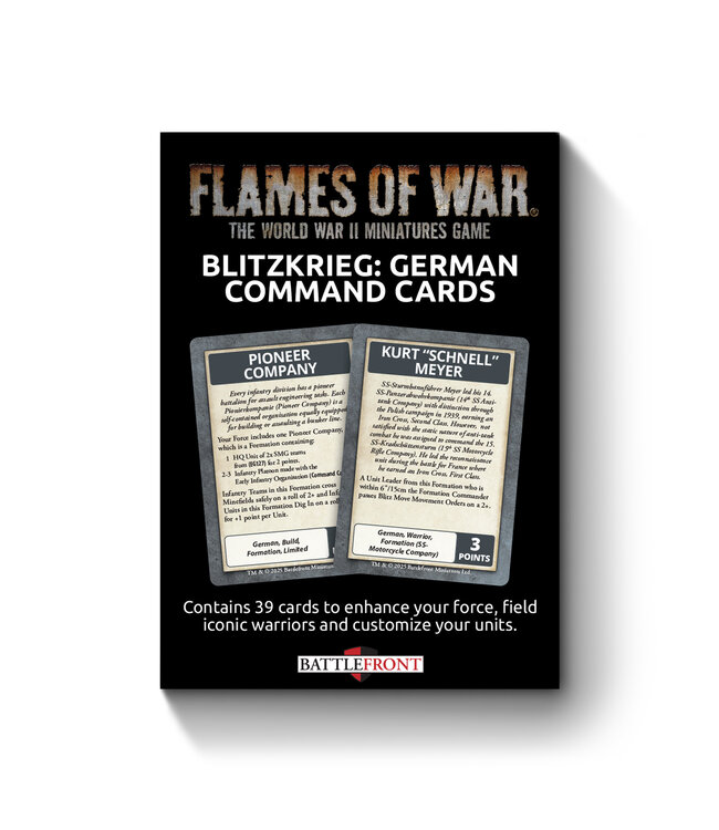 Blitzkrieg German Command Cards - Limited Edition