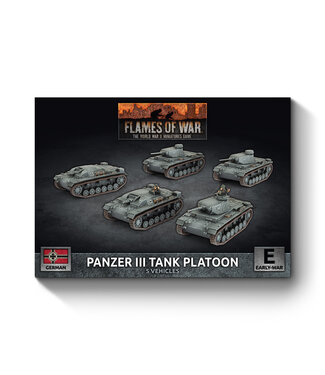 Flames of War PRE-ORDER: Panzer III/StuG III A Platoon