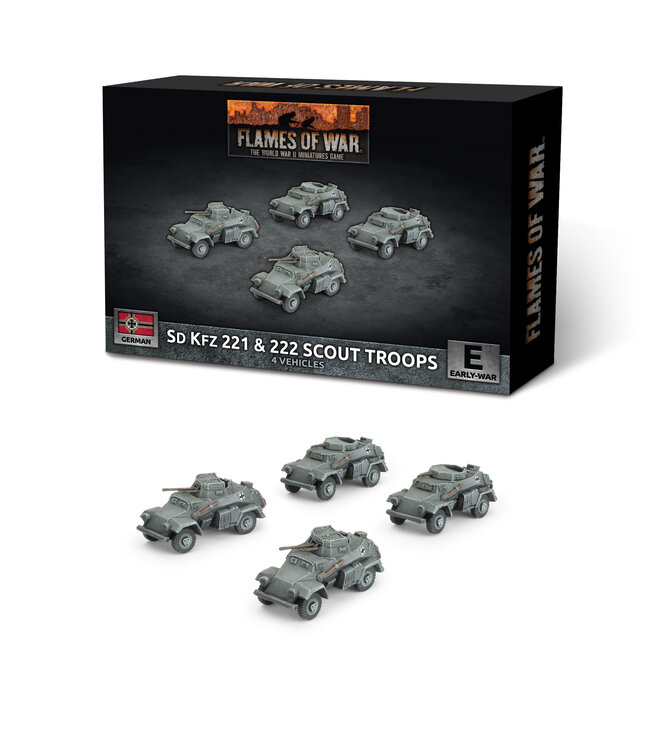 PRE-ORDER: Sd Kfz 222 / 221 Scout Troop