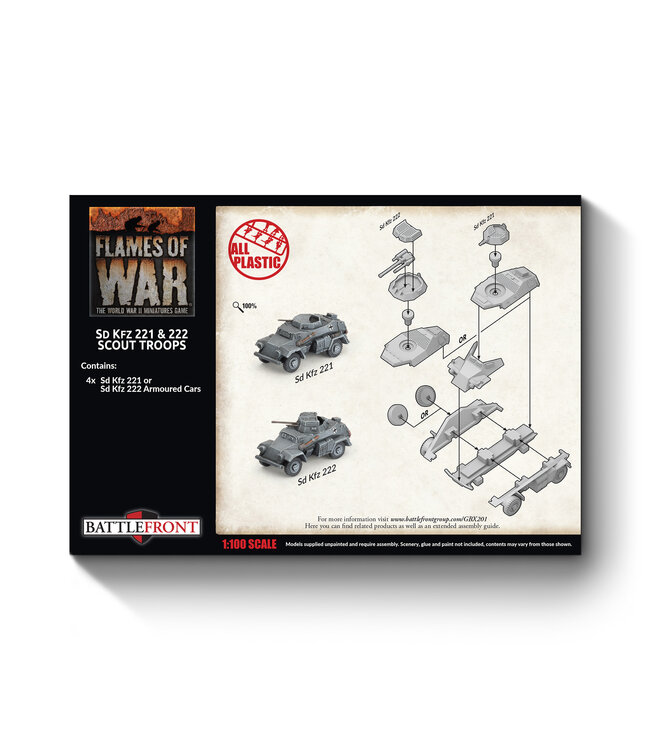PRE-ORDER: Sd Kfz 222 / 221 Scout Troop
