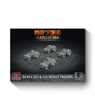 Flames of War PRE-ORDER: Sd Kfz 222 / 221 Scout Troop