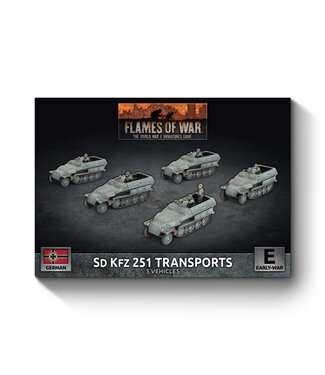 Flames of War PRE-ORDER: Sd Kfz 251 half-track Transport Platoon