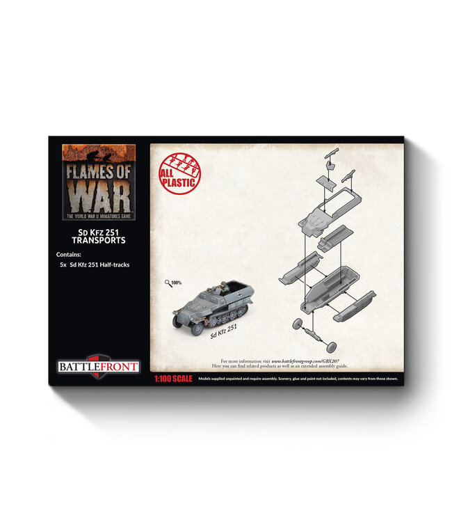PRE-ORDER: Sd Kfz 251 half-track Transport Platoon