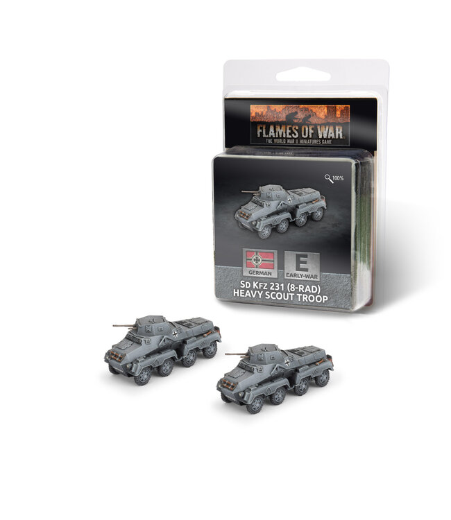 PRE-ORDER: Sd Kfz 231 (8-rad) Heavy Scout Troop