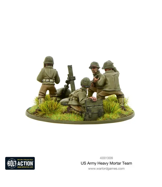 US Army heavy mortar team