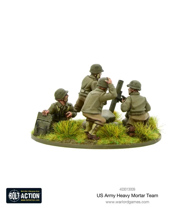 US Army heavy mortar team