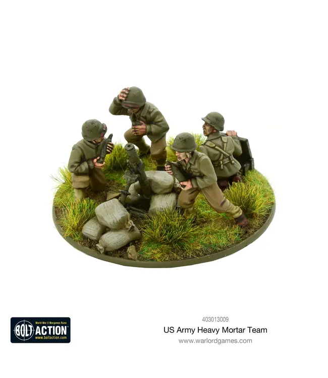 US Army heavy mortar team