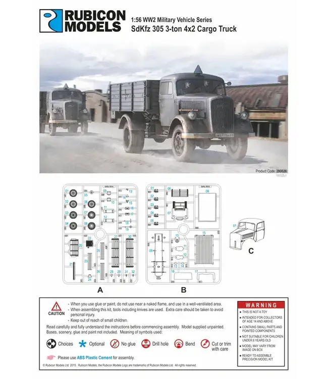 SdKfz 305 3-ton 4x2 Cargo Truck