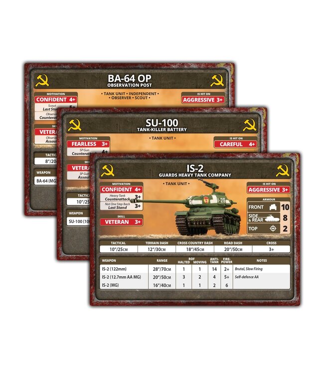 Bagration: Soviet Unit Cards