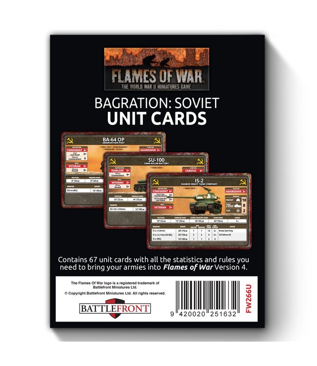 Bagration: Soviet Unit Cards