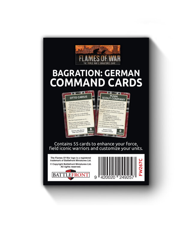 Bagration: German Command Cards
