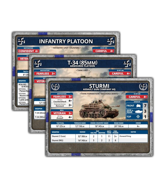 Bagration: Finnish Unit Cards