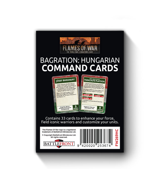 Bagration: Hungarian Command Cards