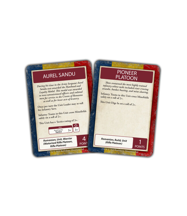 Bagration: Romanian Command Cards