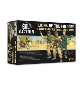 Bolt Action PRE-ORDER: Lions of the Folgore - Italian Paracadutisti Starter Army
