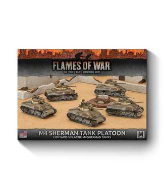 Flames of War M4 Sherman Tank Platoon