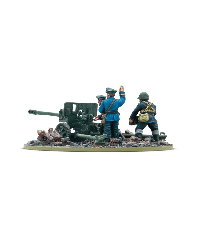 ZiS-3 DIvisional Gun with Soviet Naval Brigade Crew