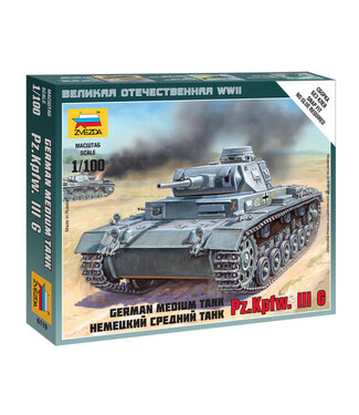 Zvezda German Medium Tank Pz.Kp.fw III G