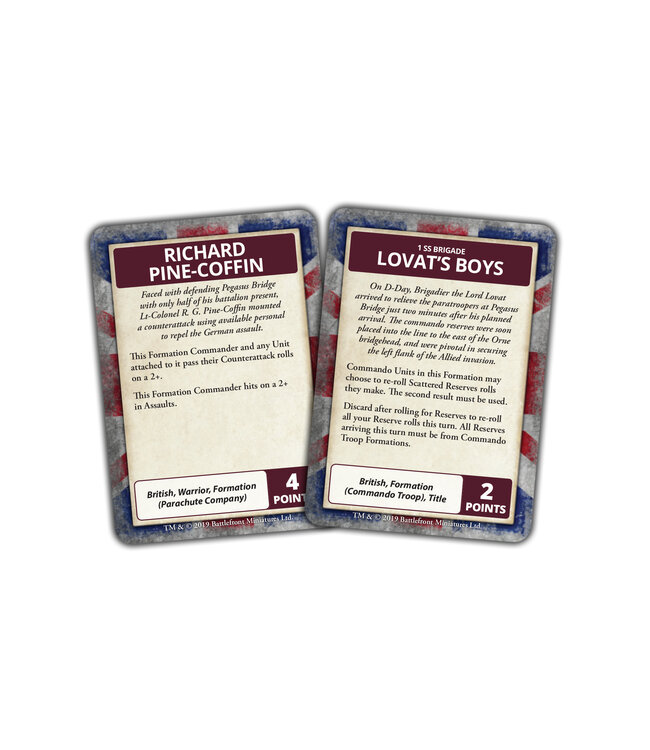 D-Day: British Command Cards