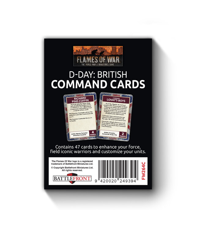 D-Day: British Command Cards