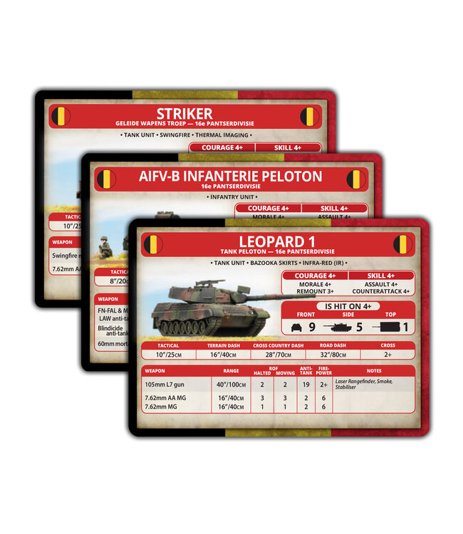 Belgian Unit Card Pack