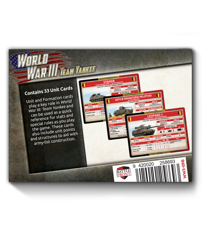 Belgian Unit Card Pack