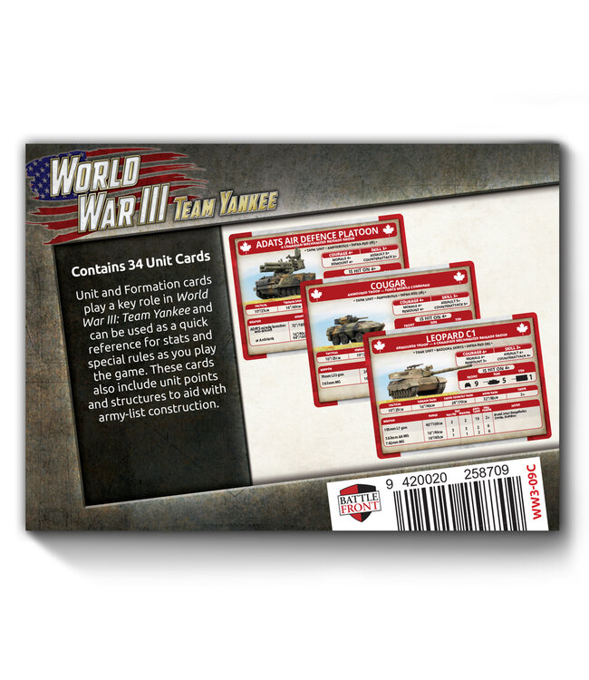Canadian Unit Card Pack