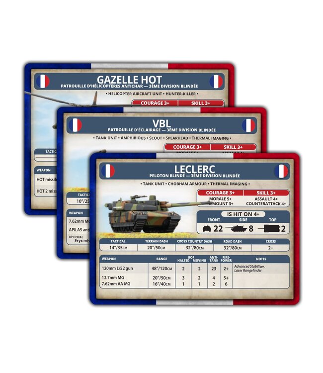French Unit Card Pack