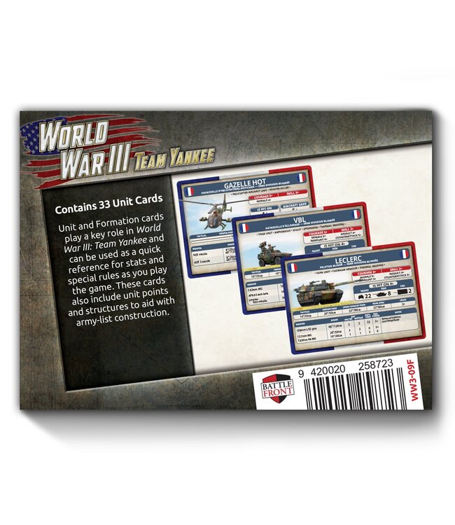 French Unit Card Pack