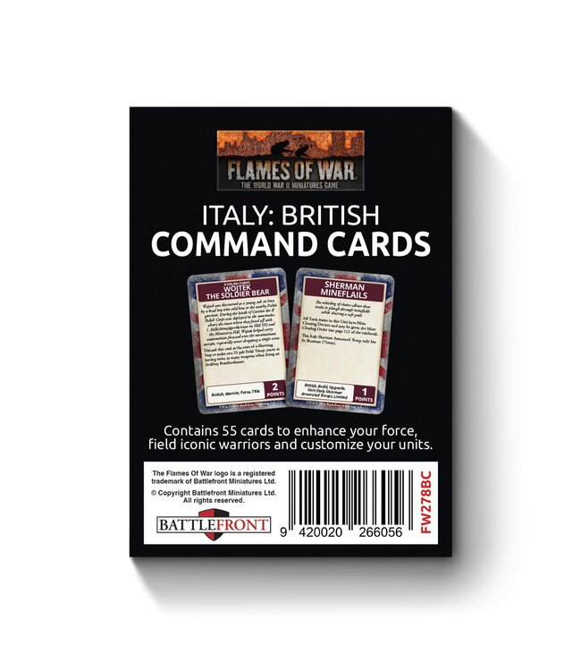 British Command Cards - (Liberation of Italy)