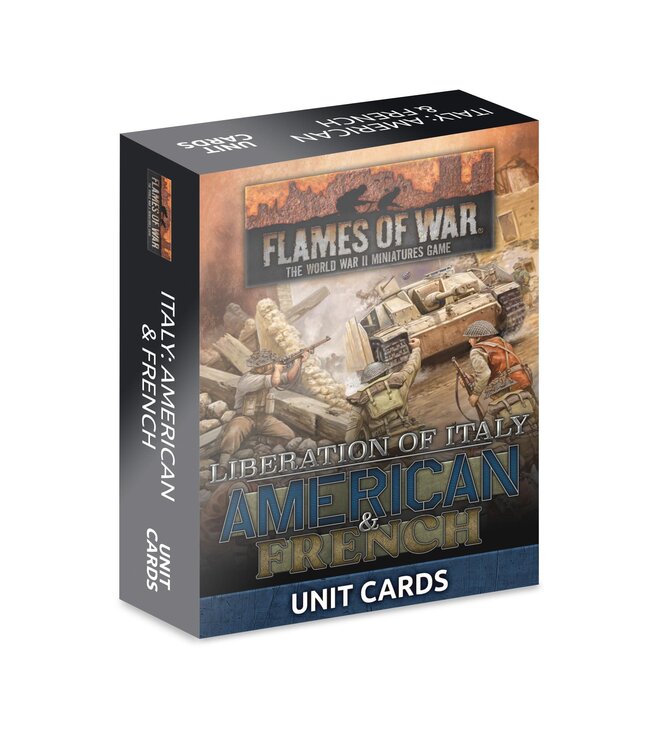 American and French Unit Cards - (Liberation of Italy)