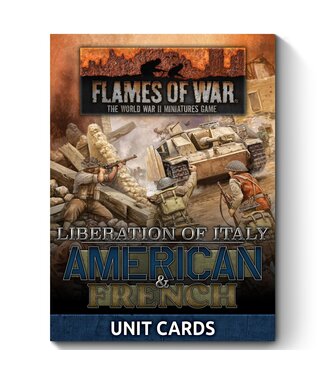 Flames of War American and French Unit Cards - (Liberation of Italy)