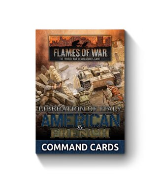 Flames of War American and French Command Cards - (Liberation of Italy)