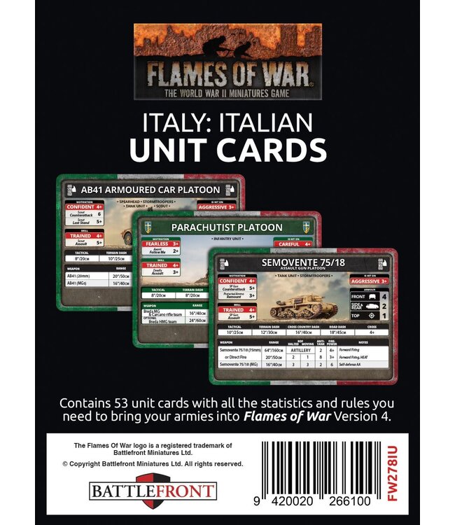Italian Unit Cards - (Liberation of Italy)
