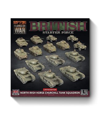 Flames of War PRE-ORDER: British Starter Force: North Irish Horse Churchill Tank Squadron
