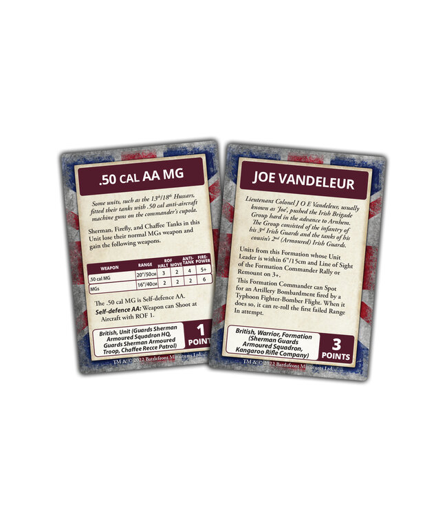 Bulge: British Command Cards