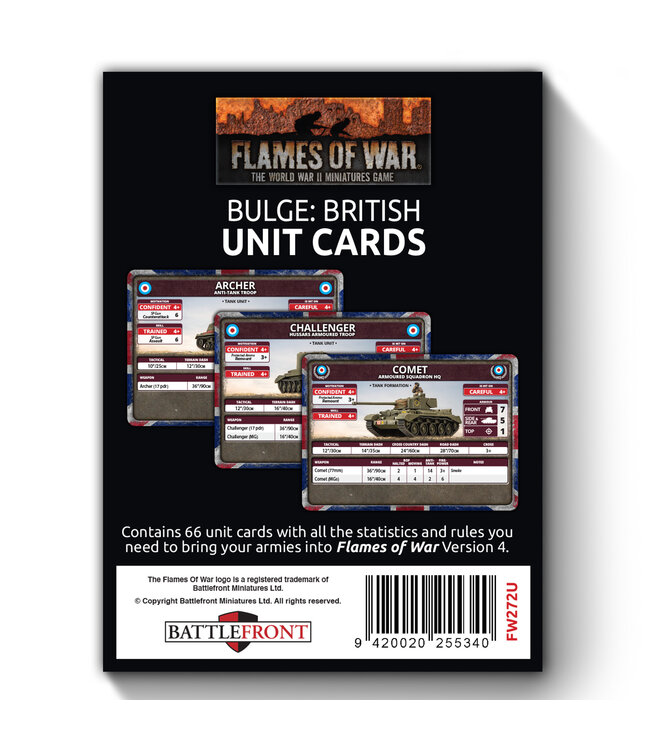 Bulge: British Unit Cards