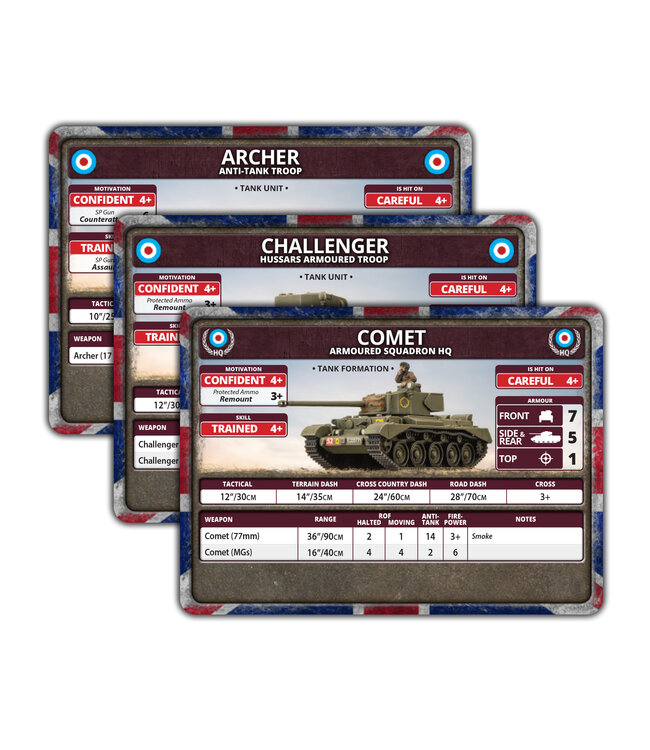 Bulge: British Unit Cards