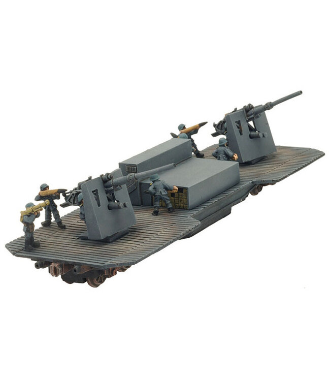 PRE-ORDER: Twin 8.8cm FlaK Railway car