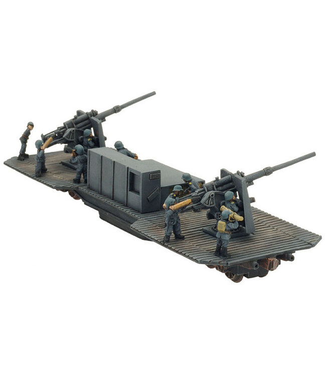 PRE-ORDER: Twin 8.8cm FlaK Railway car