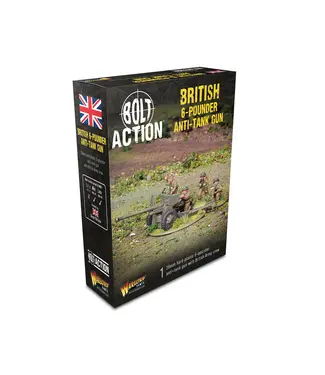 Bolt Action British 6-pounder anti-tank gun
