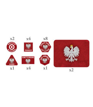 Flames of War PRE-ORDER: Polish  EW Token & Objective Set