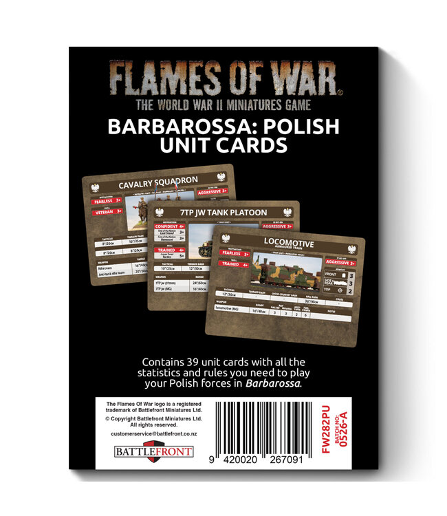 PRE-ORDER: Barbarossa Polish Unit Cards - Limited Edition