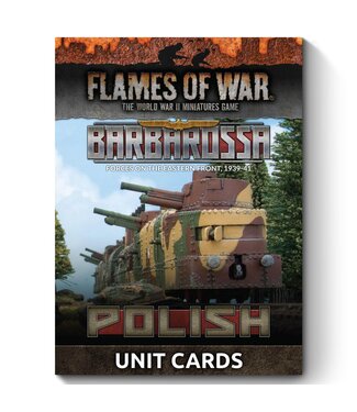 Flames of War PRE-ORDER: Barbarossa Polish Unit Cards - Limited Edition