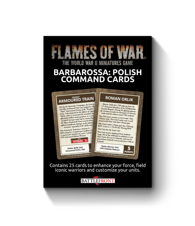 PRE-ORDER: Barbarossa Polish Command Cards - Limited Edition