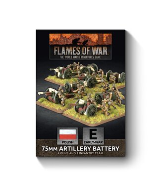 Flames of War PRE-ORDER: Polish EW 75mm Artillery Battery