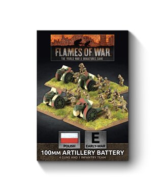 Flames of War PRE-ORDER: Polish EW 100mm Artillery Battery