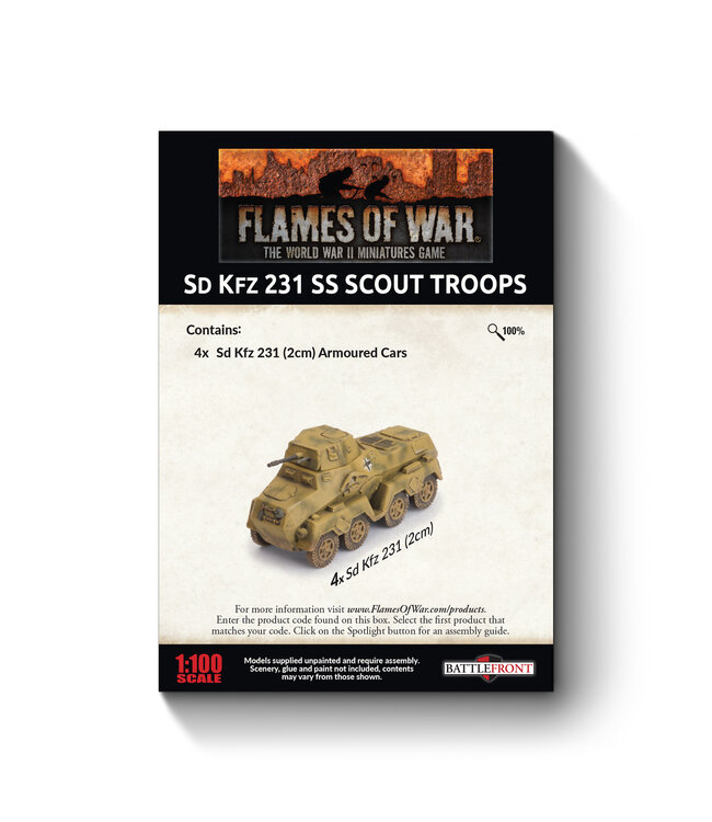 Sd Kfz 231 SS Scout Troops