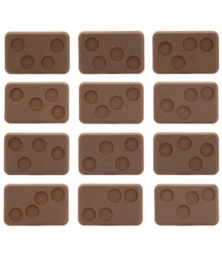 Flames of War Medium Bases - 4 holes